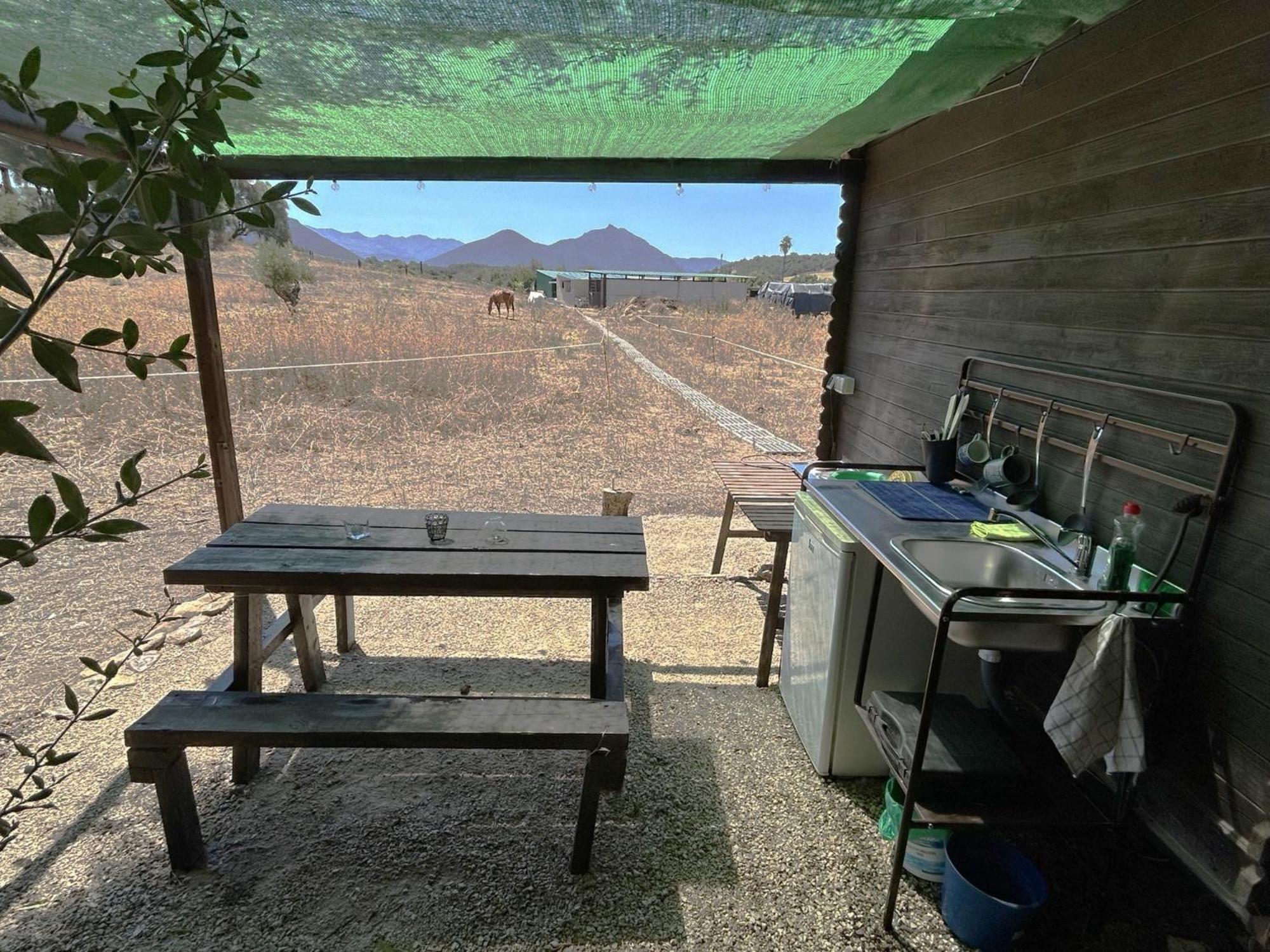 Cabana Rustica En Un Rancho Con Caballos, Prado Del Rey, Andalucia Dış mekan fotoğraf